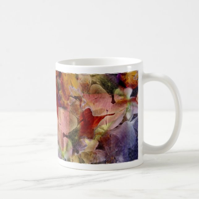 De Café Colagem da orquídea - caneca (Direita)