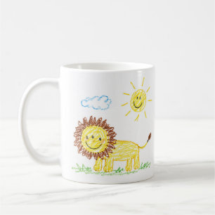 De Café Coloque o Desenho da Criança na Caneca Transforme