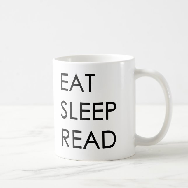 De Café Coma, durma, leia a caneca (Direita)