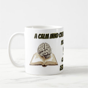 De Café Combustível Cerebral Apenas – Caneca Motivacional