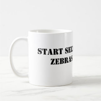 De Café Comece ver a caneca das zebras