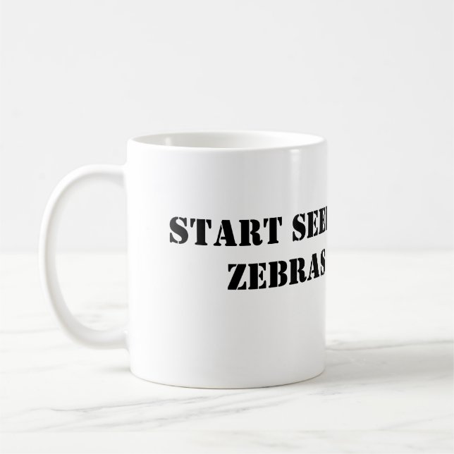 De Café Comece ver a caneca das zebras (Esquerda)