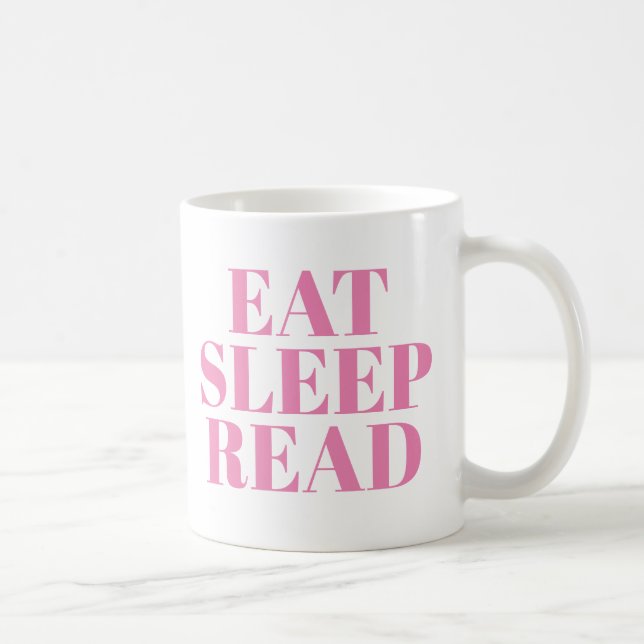 De Café Comer Suspensão Ler caneca | Cute Book Lover Mug (Direita)