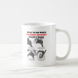 De Café Como Escapar das Algemas Caneca Engraçada