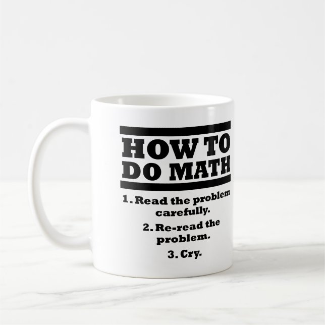 De Café Como Fazer Matemática Caneca Divertida ou Caneca d (Esquerda)