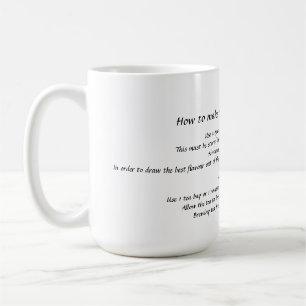 De Café "Como fazer o copo perfeito caneca do chá"