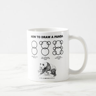 De Café Como tirar uma caneca engraçada da panda
