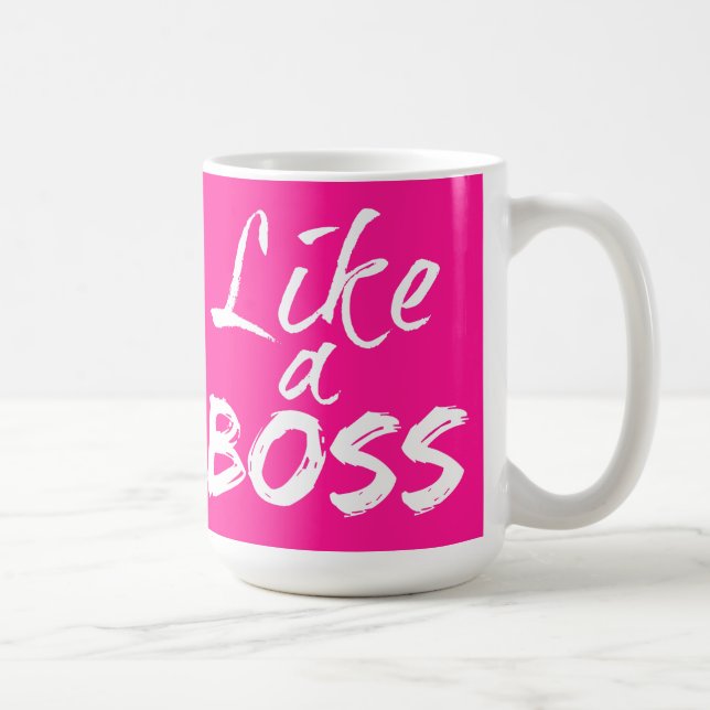 De Café Como uma caneca do chefe - rosa (Direita)