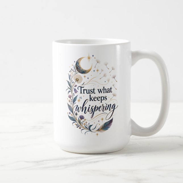 De Café Confie no que Continua Sussurrando Caneca Espiritu (Direita)