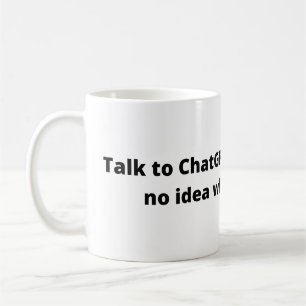 De Café Converse com a caneca branca GPT do bate-papo