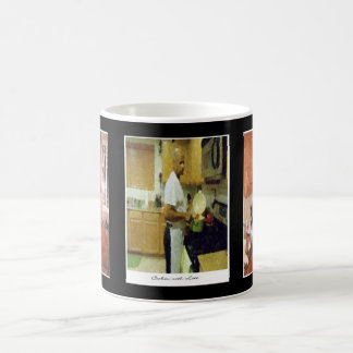 De Café Cookin com caneca do AMOR