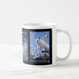 De Café Copo ou caneca do zodíaco do Capricórnio
