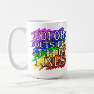 De Café Cor fora das linhas caneca