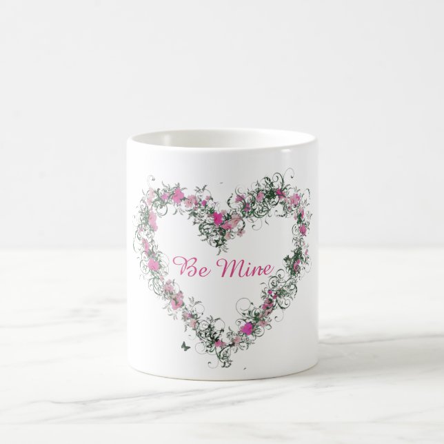 De Café Coração Floral Seja Minha Caneca (Centro)