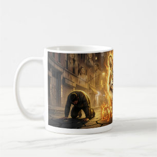 De Café Corações Fiéis ao Lado do Mar Brilhante Caneca
