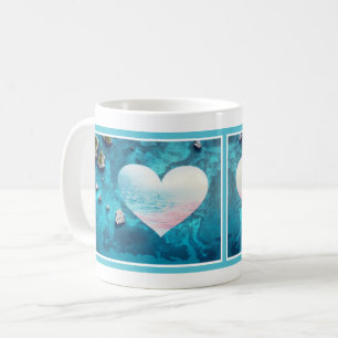 De Café Corações na Caneca Oceânica