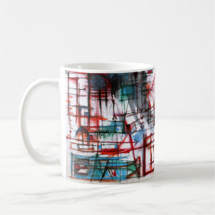 De Café Corações na linha caneca
