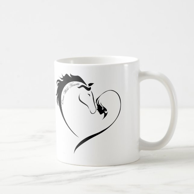 De Café Corações uma vez selvagens - caneca (Direita)