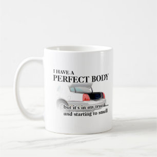 De Café Corpo Perfeito no Porta-Malas Caneca Engraçada Hum