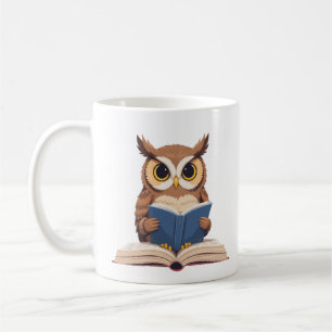 De Café Coruja Sempre Adora Ler, caneca clássica