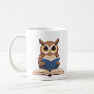 De Café Coruja Sempre Adora Ler, caneca clássica
