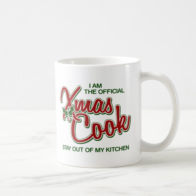 De Café COZINHEIRO OFICIAL DO NATAL - caneca (Direita)