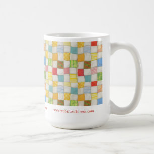 De Café CRAZY QUILT Identificação Comercial Caneca Alta Br