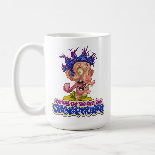 De Café Crazytown 15oz. Caneca (Esquerda)