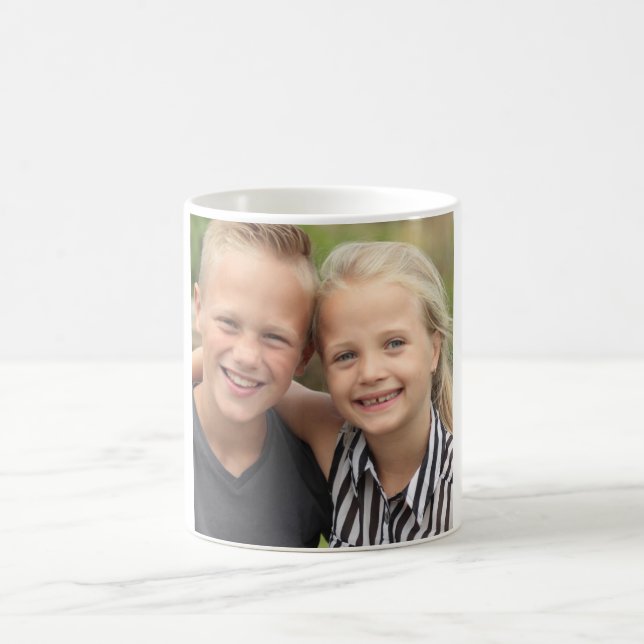 De Café Crie a sua própria caneca clássica fotográfica (Centro)
