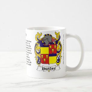 De Café Crista da família do mordomo em uma caneca