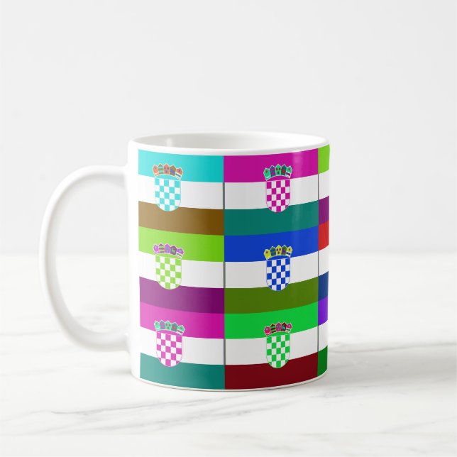 De Café Croatia Multihue embandeira a caneca (Esquerda)