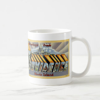 De Café Cumprimentos da caneca do cartão do vintage do