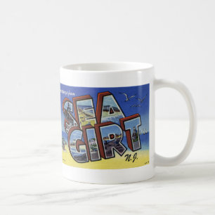 De Café Cumprimentos da caneca Girt mar do cartão do