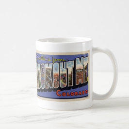 De Café Cumprimentos da montanha da vigia, caneca do