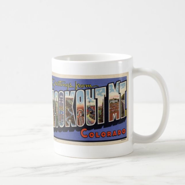 De Café Cumprimentos da montanha da vigia, caneca do (Direita)