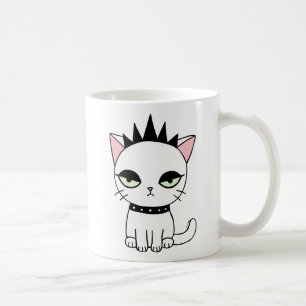 De Café Da caneca engraçada do gato do punk da caneca do