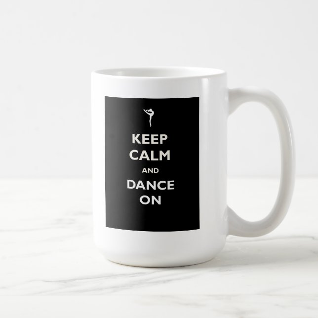 De Café Dança na caneca preta (Direita)