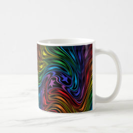 De Café Dançar Com A Caneca Das Estrelas