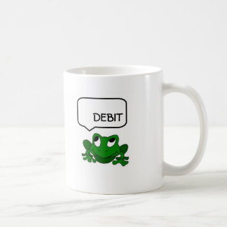 De Café Débito do sapo ou caneca do crédito