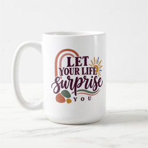 De Café Deixe Sua Vida Surpreendê-lo Caneca Moderna Boho