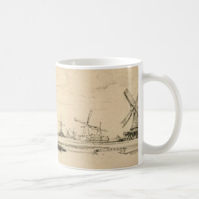 De Café Desenho da caneca Windmills (Direita)