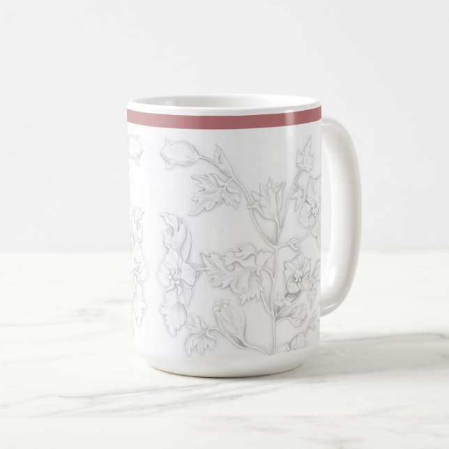 De Café Desenho Mughal em uma Caneca Clássica (15 oz) (Frente Esquerda)