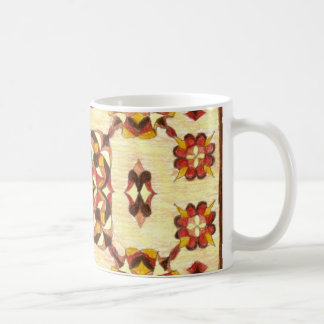 De Café design 3 do tapete em uma caneca