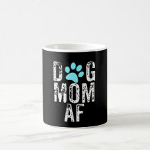 Design agradável da caneca do AF da mamã do cão