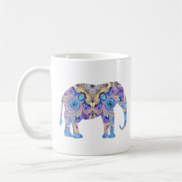 De Café Design do caleidoscópio da caneca do elefante