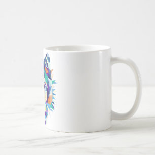 De Café Design gráfico da caneca do lobo