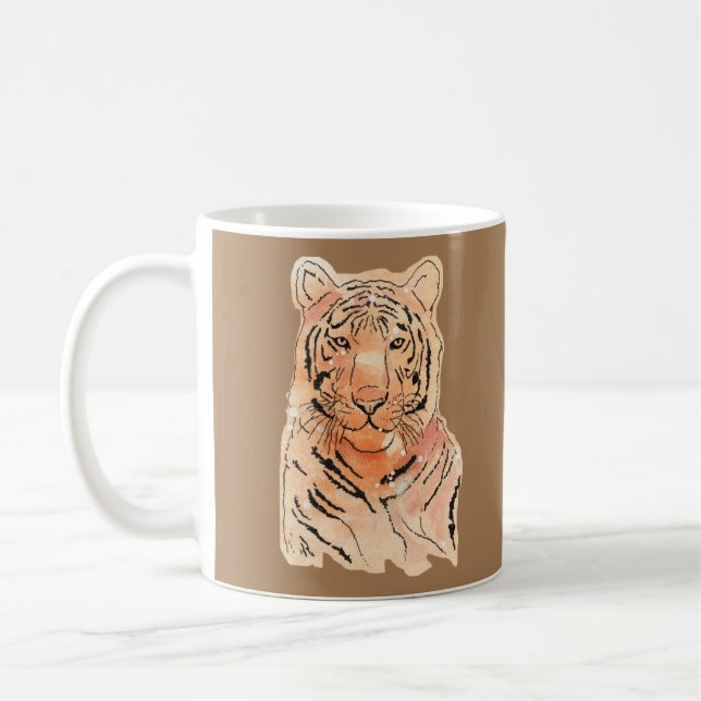 De Café Design Tiger em uma caneca (Esquerda)