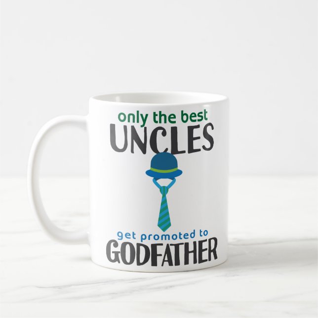 De Café Dia dos pais da caneca Padrinho Herói do tio (Esquerda)