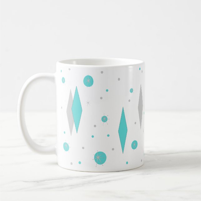 De Café Diamante Turquoise e caneca Starburst (Esquerda)