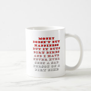 De Café Dinheiro Compra Motocicletas Engraçado Caneca
